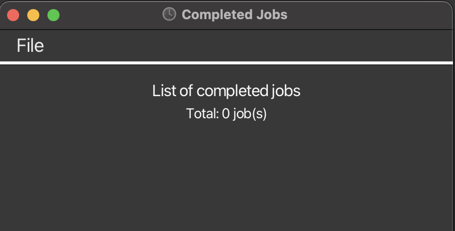 completed jobs