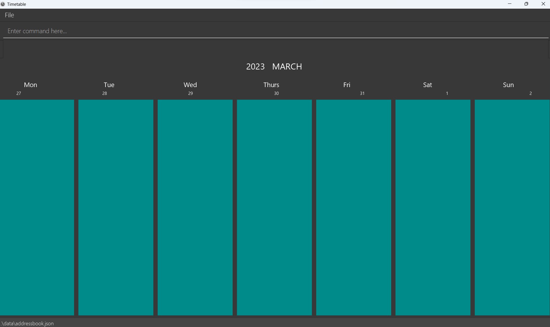 timetable